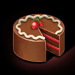 Berry cake food icon